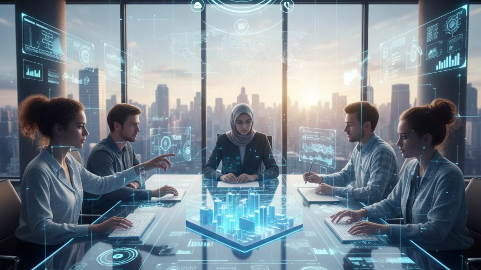 Team collaborating on digital platforms using Tiimatuvat for seamless communication and productivity.