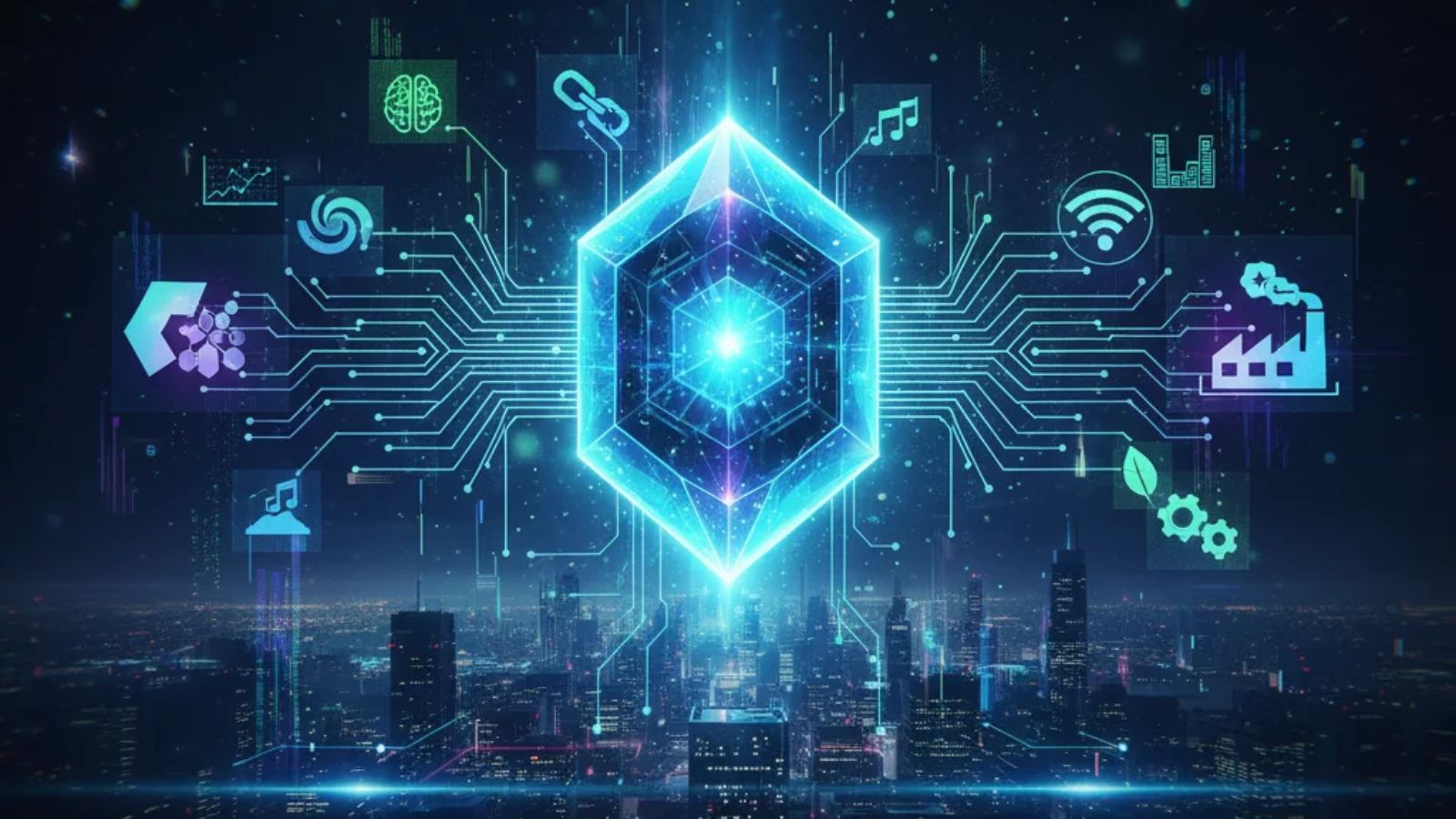 Innovative digital ecosystem powered by Faibloh integrating AI, IoT, and blockchain for creative and sustainable growth.