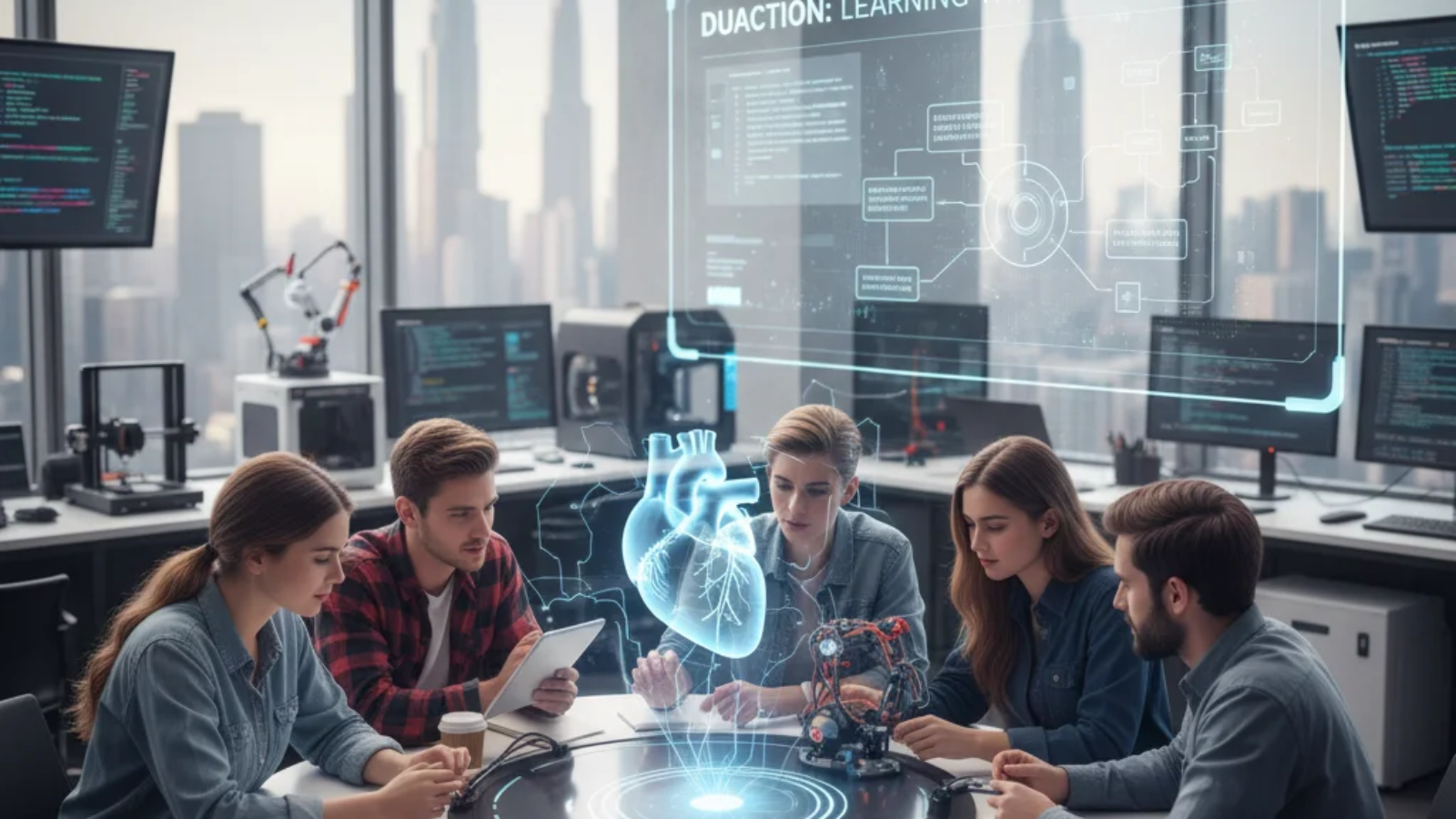 Student applying Duaction method in a hands-on learning activity