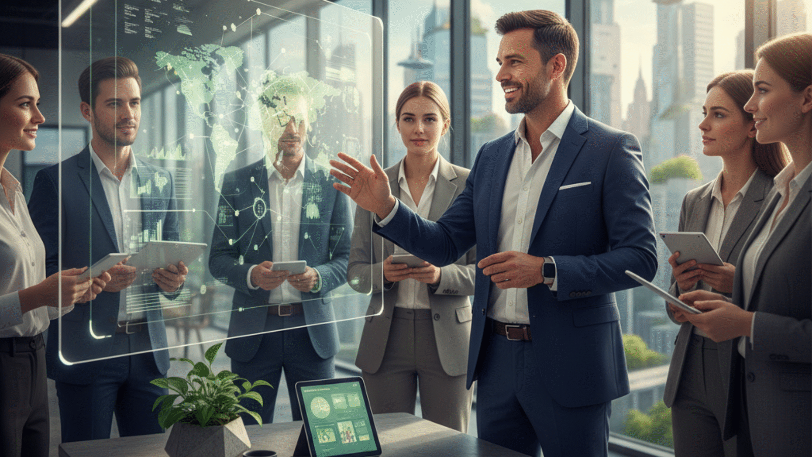 Marcus Hamberg speaking at a business event about innovation and leadership