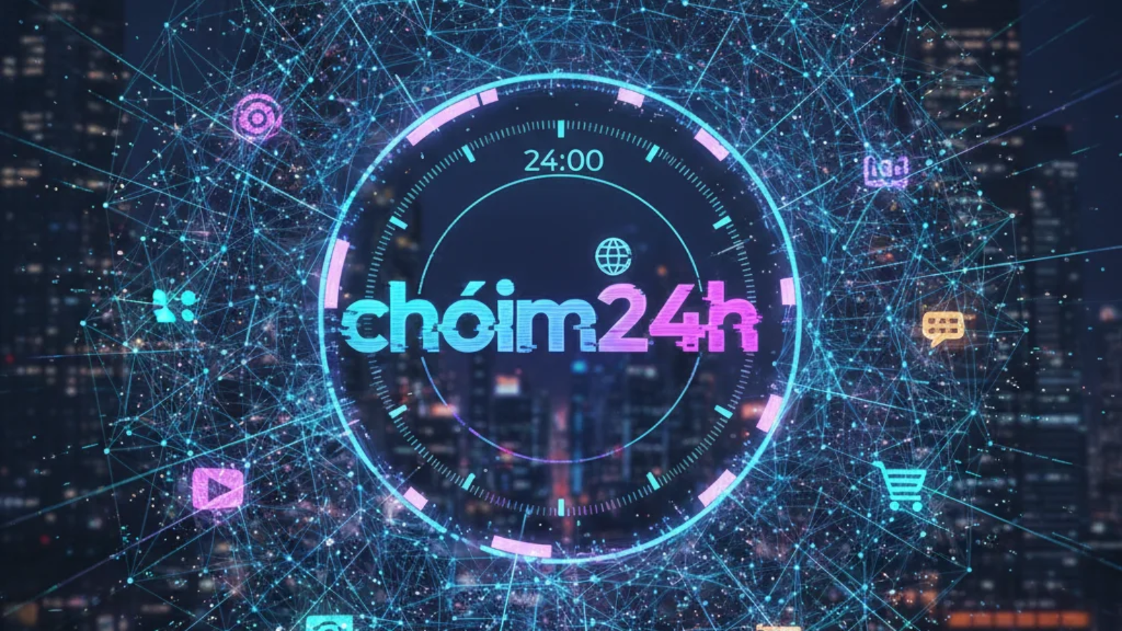 Digital concept showing the meaning and impact of chóim24h in online culture