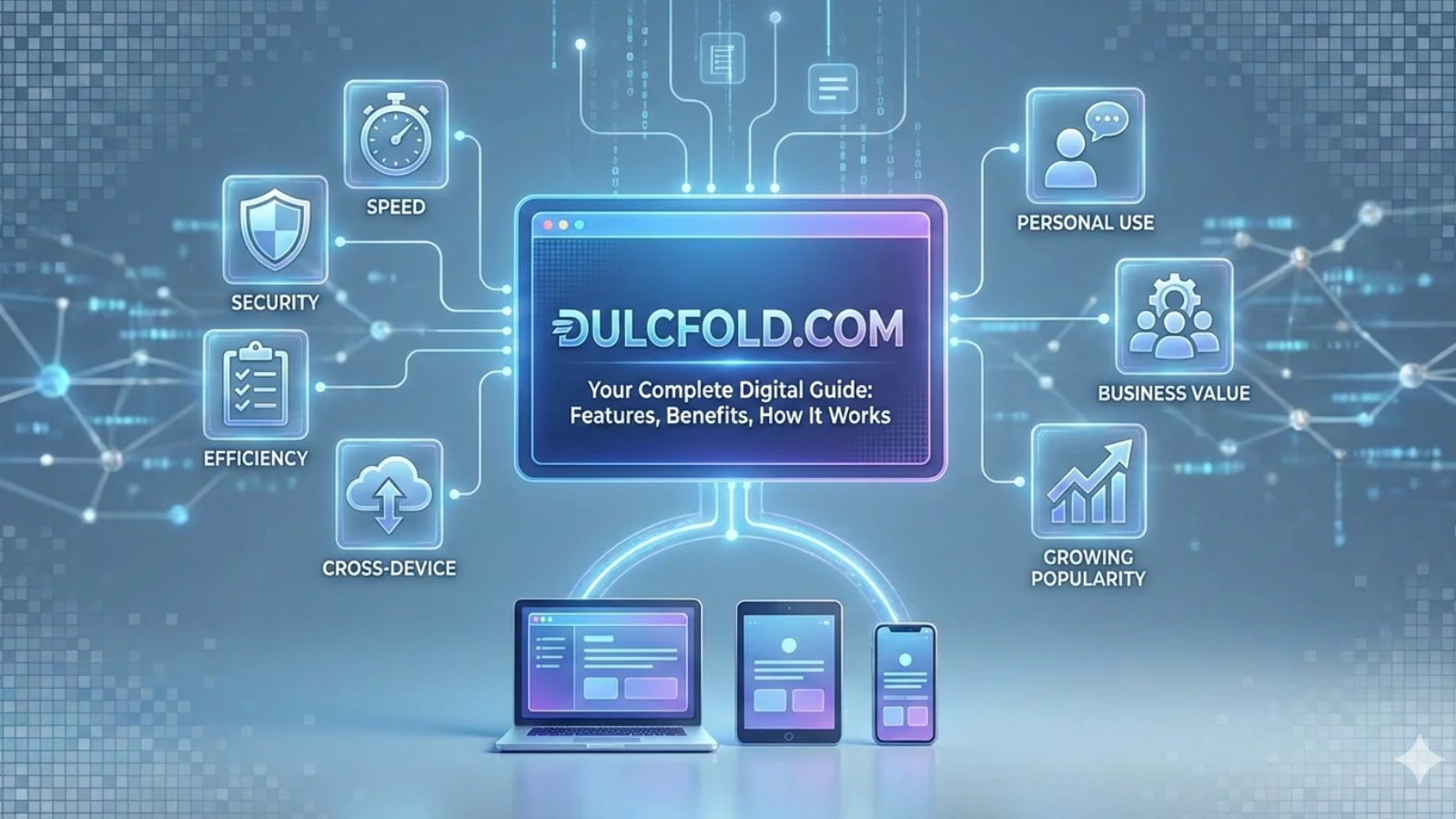 Dashboard view of Dulcfold com highlighting its main features