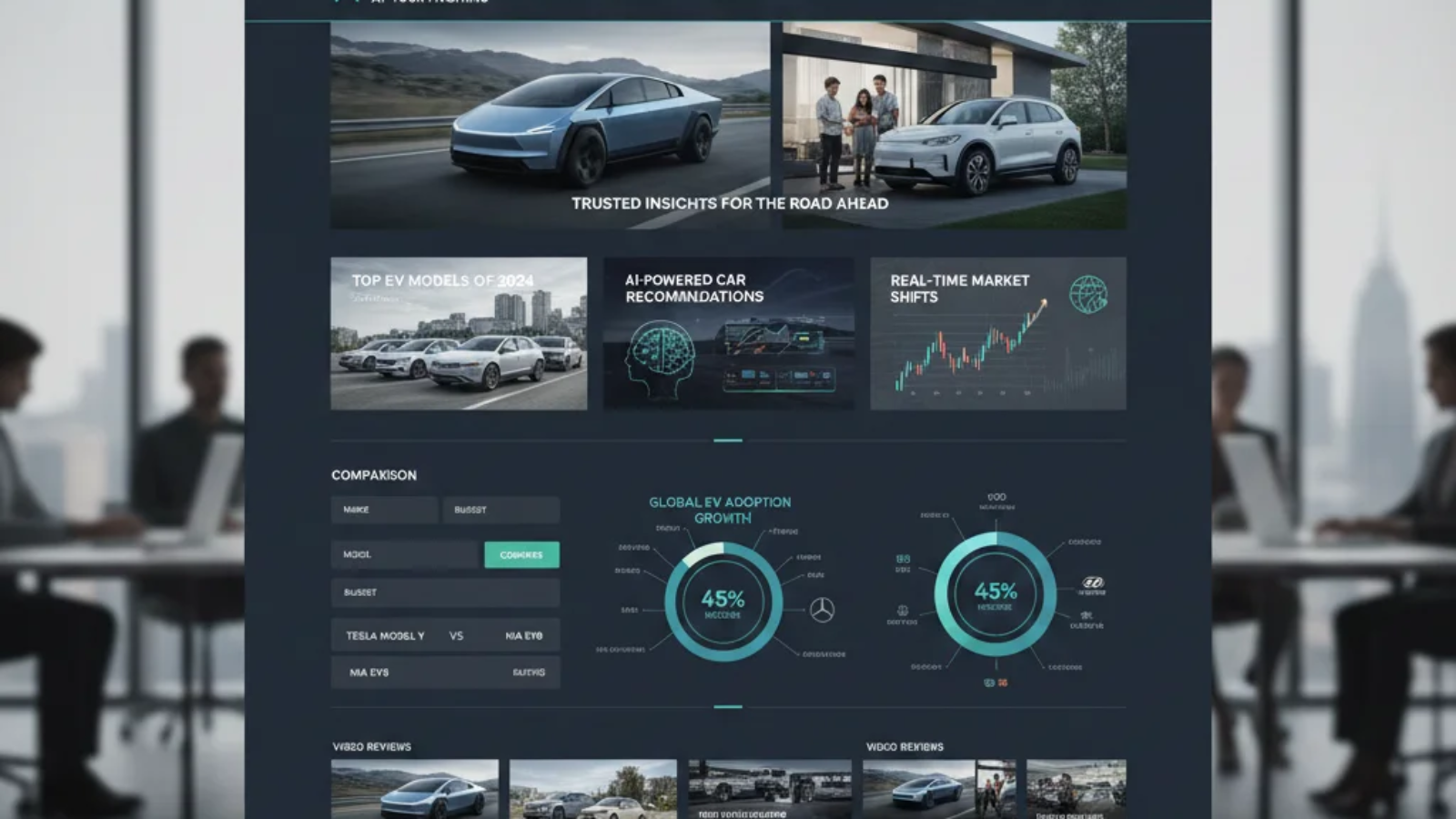 Overview of autocartrends com showing automotive trends, car reviews, and EV insights