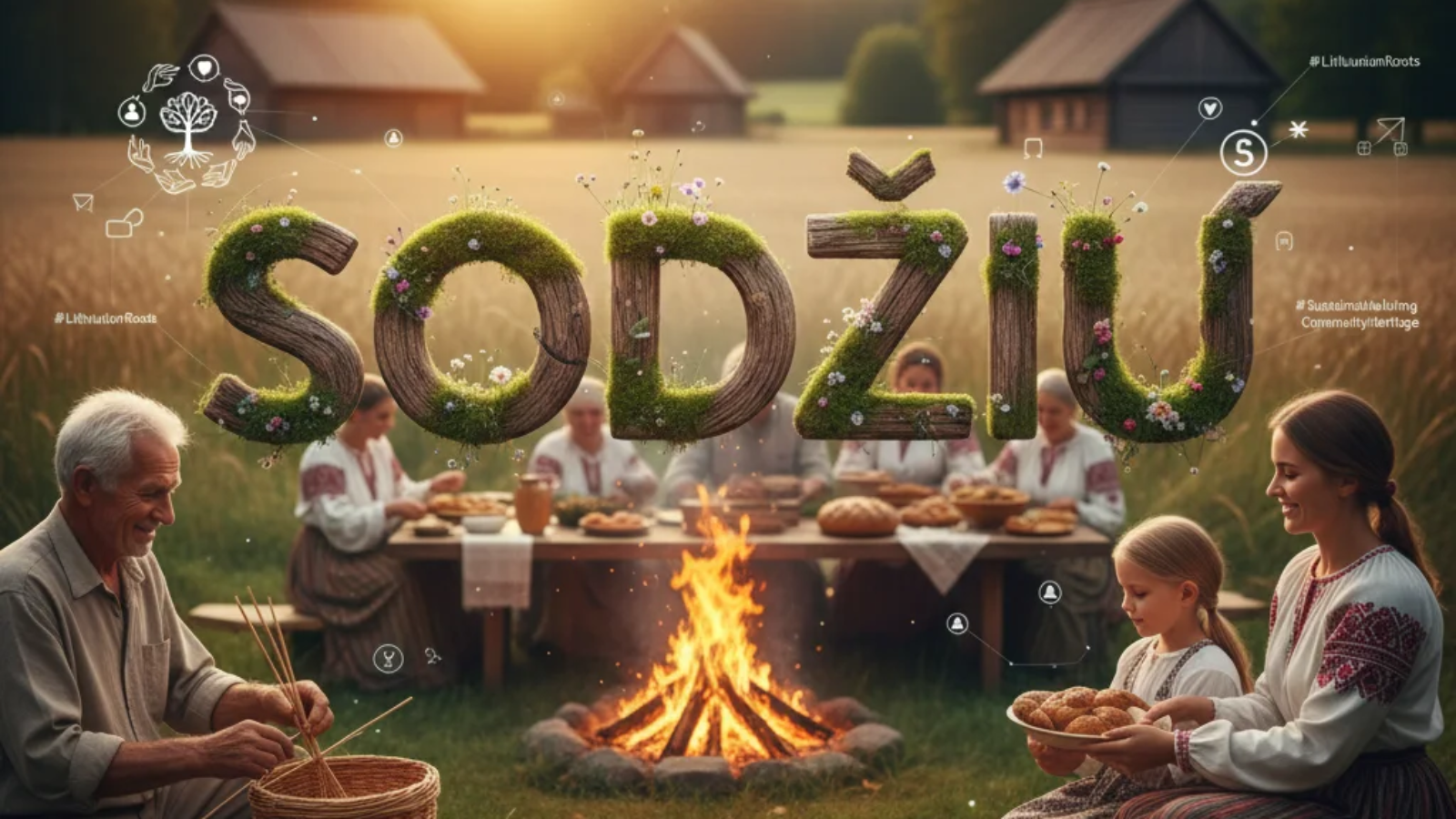 Sodziu lifestyle showing Lithuanian village traditions, community living, and cultural heritage