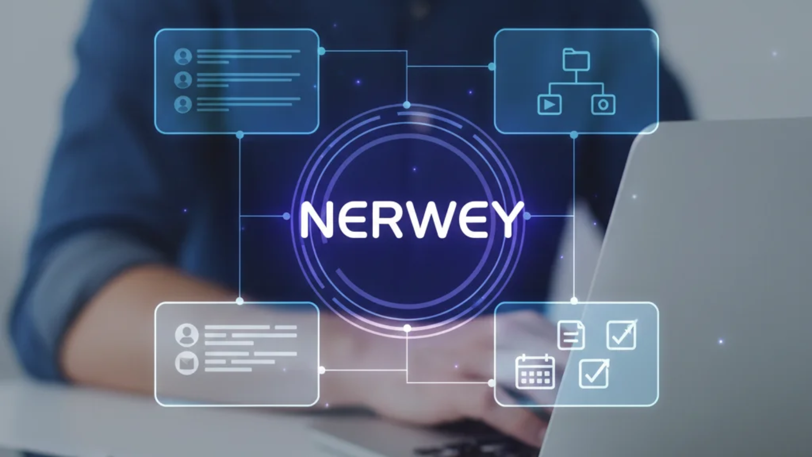Nerwey platform interface showing key features and user-friendly dashboard