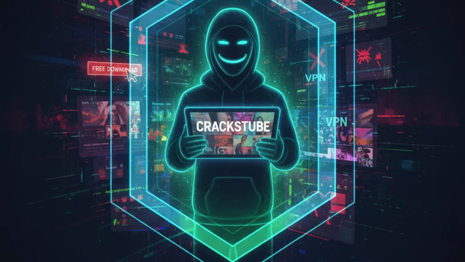 Crackstube streaming platform showing movies and TV shows online