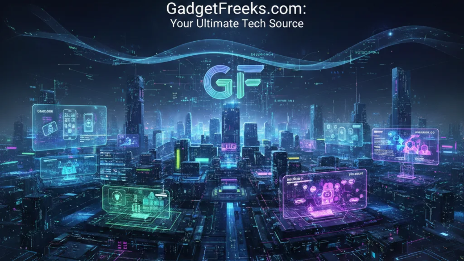 Website interface of GadgetFreeks.com showcasing the latest tech news, gadget reviews, and trending technology topics.