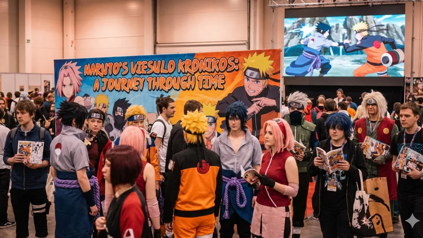 Naruto's Viesulo Kronikos showcasing epic ninja battles and time-space adventures