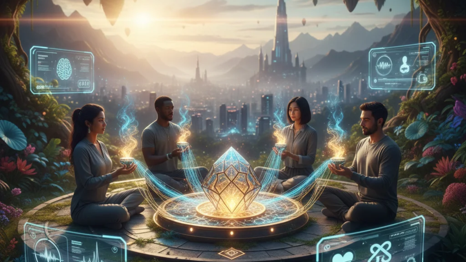 Person practicing Ovppyo meditation for mindfulness and mental clarity