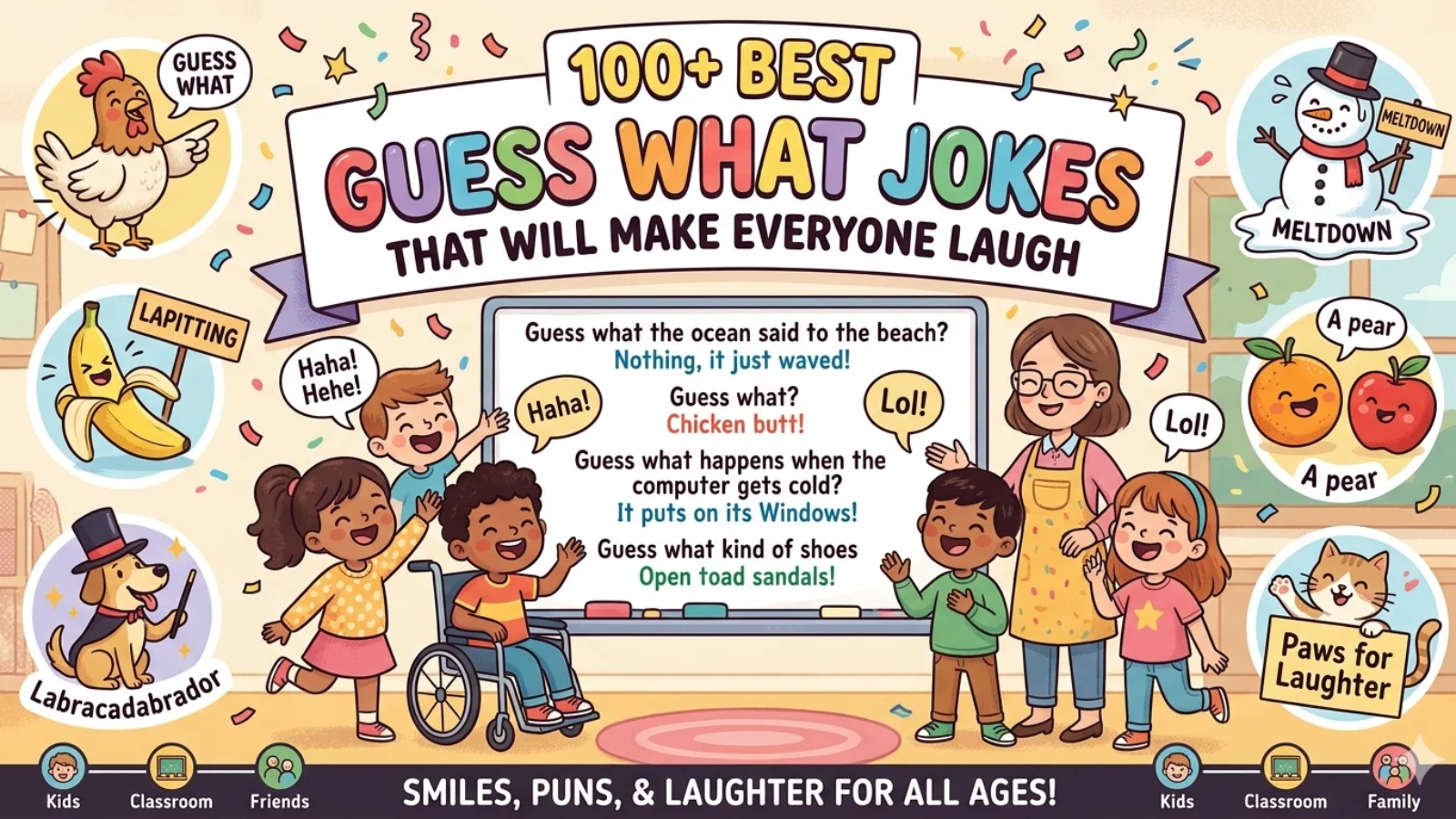 funny guess what jokes list for kids and adults